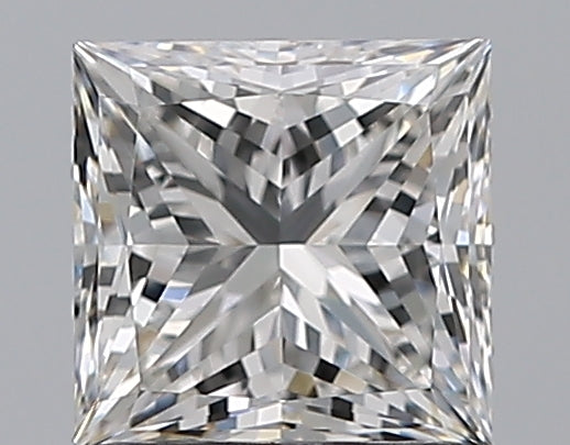 1.21 Carat Princess Natural Diamond with  Cut Diamond in 14KT  view 1
