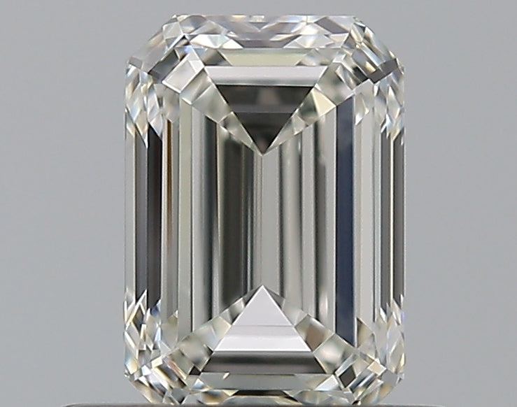 0.65 Carat Emerald Natural Diamond with  Cut Diamond in 14KT  view 1
