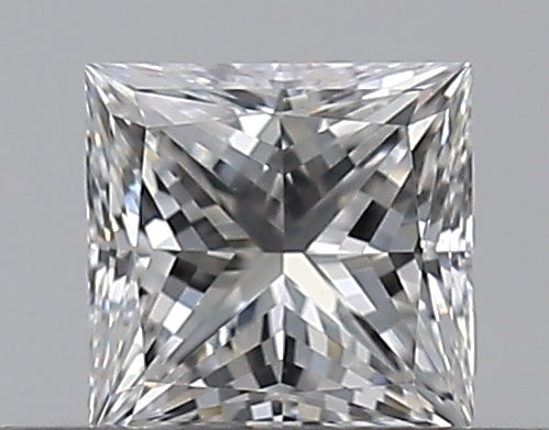 0.3 Carat Princess Natural Diamond with  Cut Diamond in 14KT  view 1
