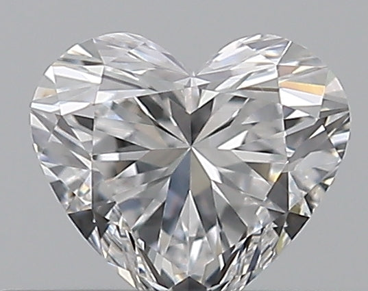 0.3 Carat Heart Natural Diamond with  Cut Diamond in 14KT  view 1
