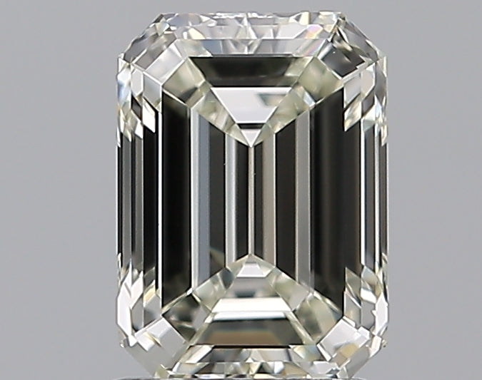 1.72 Carat Emerald Natural Diamond with  Cut Diamond in 14KT  view 1
