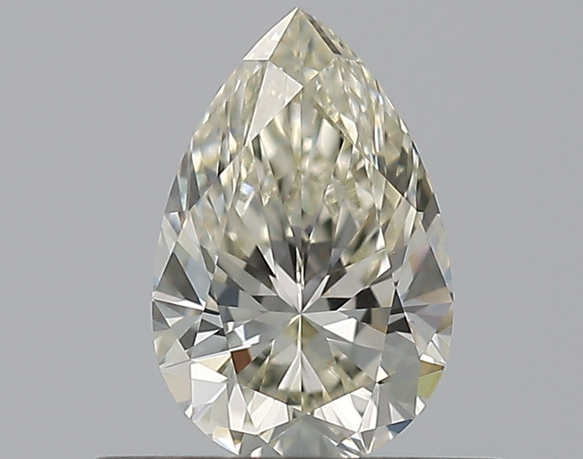 0.46 Carat Pear Natural Diamond with  Cut Diamond in 14KT  view 1

