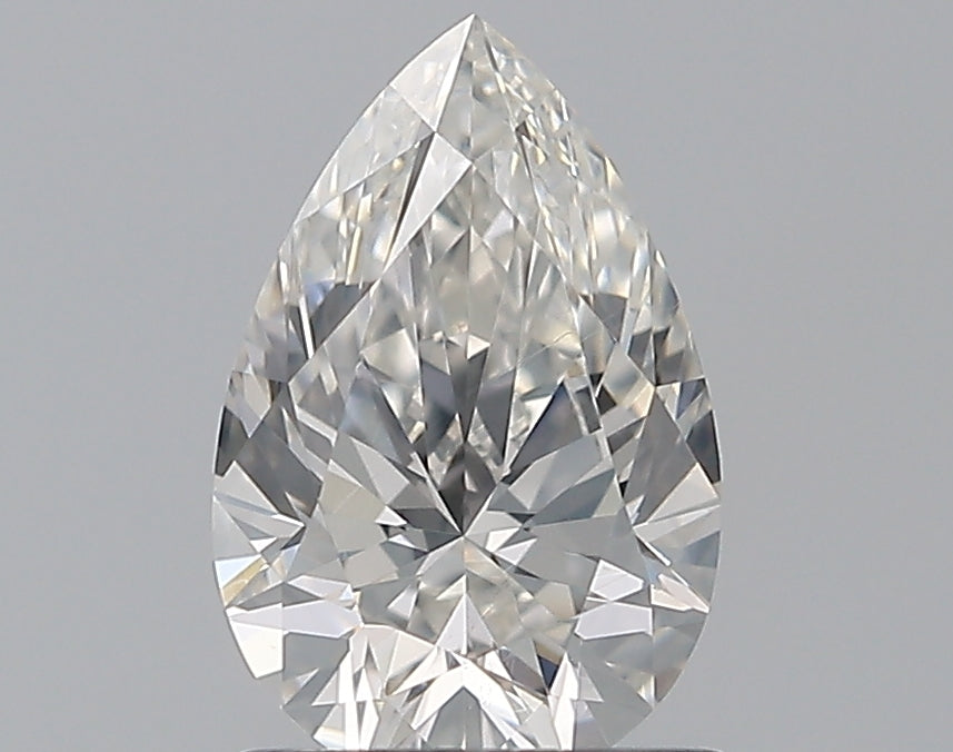 0.93 Carat Pear Natural Diamond with  Cut Diamond in 14KT  view 1
