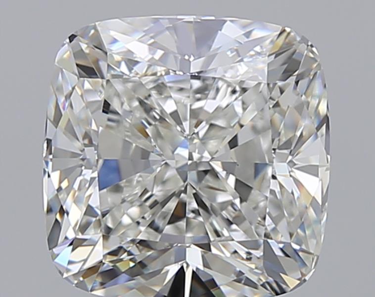 4.23 Carat Cushion Natural Diamond with  Cut Diamond in 14KT  view 1
