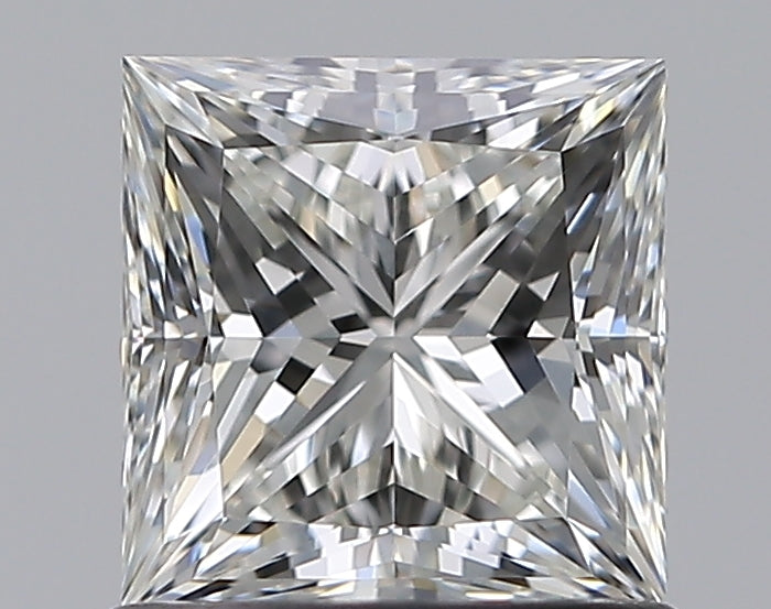 0.9 Carat Princess Natural Diamond with  Cut Diamond in 14KT  view 1
