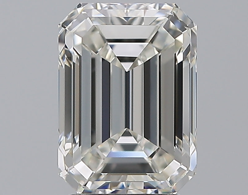 3.0 Carat Emerald Natural Diamond with  Cut Diamond in 14KT  view 1
