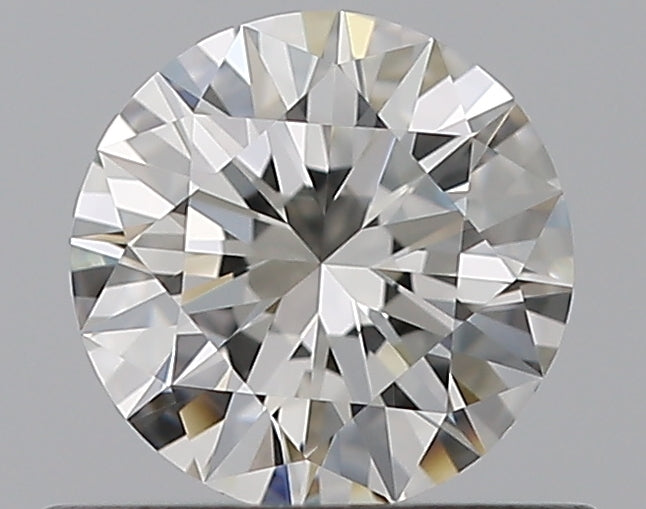 0.53 Carat Round Natural Diamond with  Cut Diamond in 14KT  view 1
