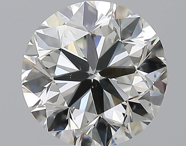 2.0 Carat Round Natural Diamond with  Cut Diamond in 14KT  view 1
