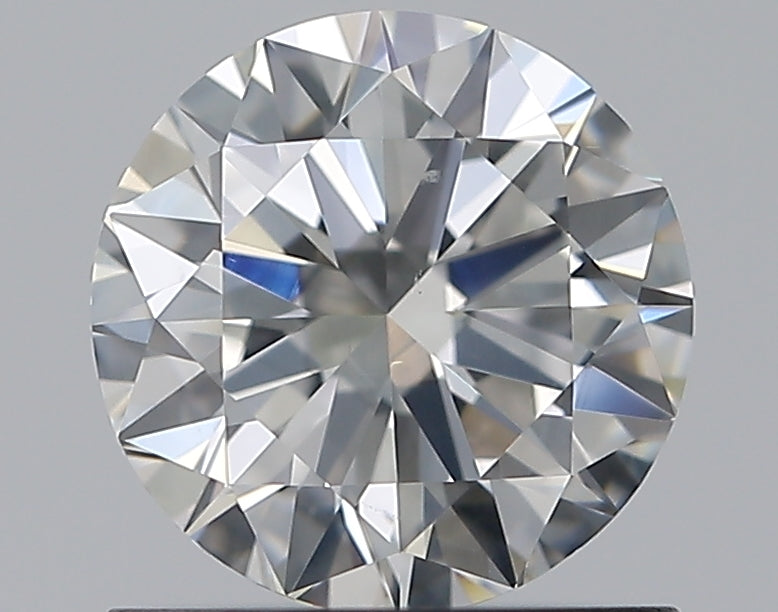 0.9 Carat Round Natural Diamond with  Cut Diamond in 14KT  view 1
