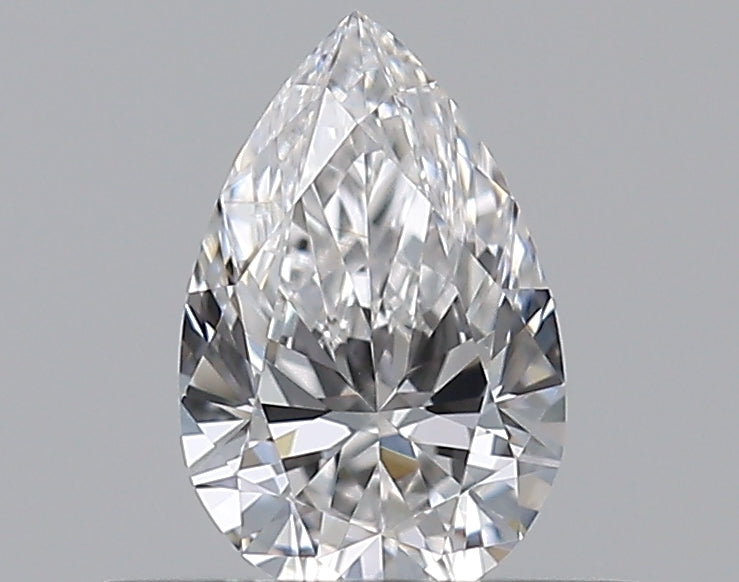 0.35 Carat Pear Natural Diamond with  Cut Diamond in 14KT  view 1
