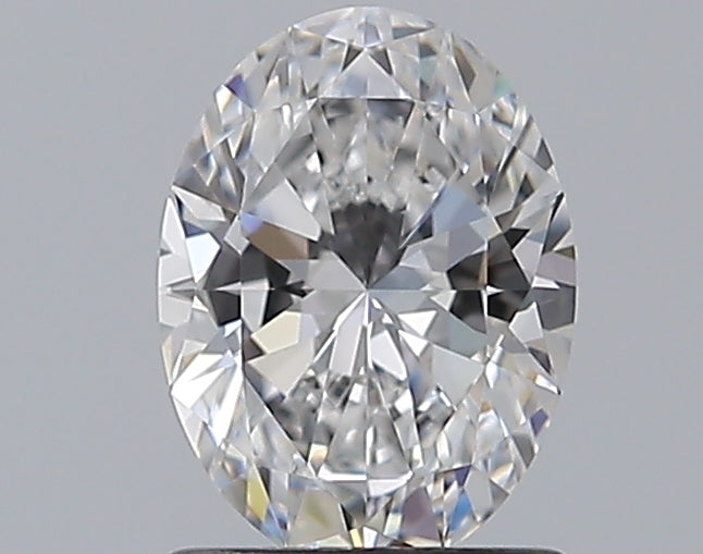 1.03 Carat Oval Natural Diamond with  Cut Diamond in 14KT  view 1
