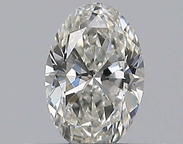 0.36 Carat Oval Natural Diamond with  Cut Diamond in 14KT  view 1
