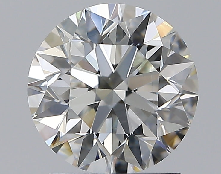 1.7 Carat Round Natural Diamond with  Cut Diamond in 14KT  view 1

