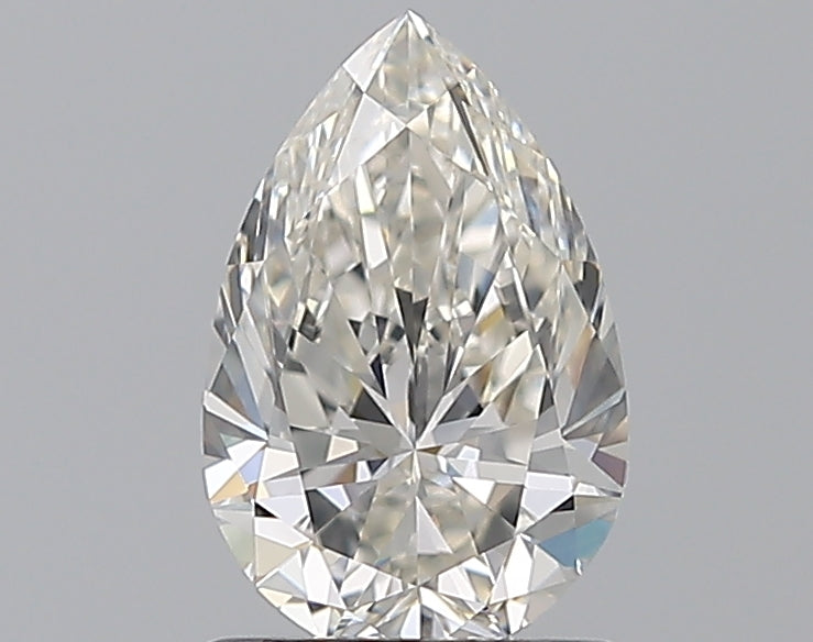 1.21 Carat Pear Natural Diamond with  Cut Diamond in 14KT  view 1
