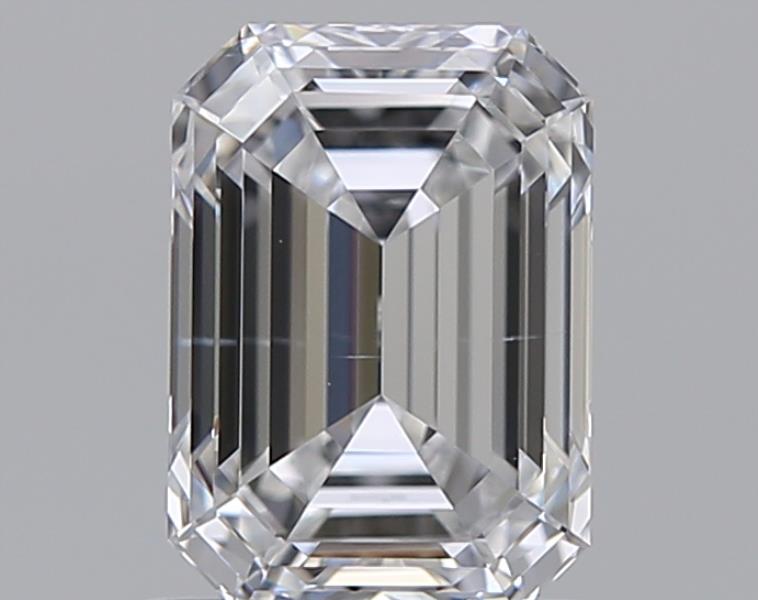 1.0 Carat Emerald Natural Diamond with  Cut Diamond in 14KT  view 1
