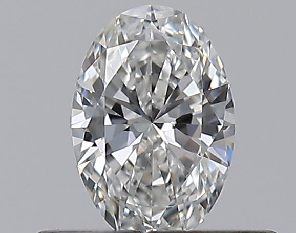 0.3 Carat Oval Natural Diamond with  Cut Diamond in 14KT  view 1
