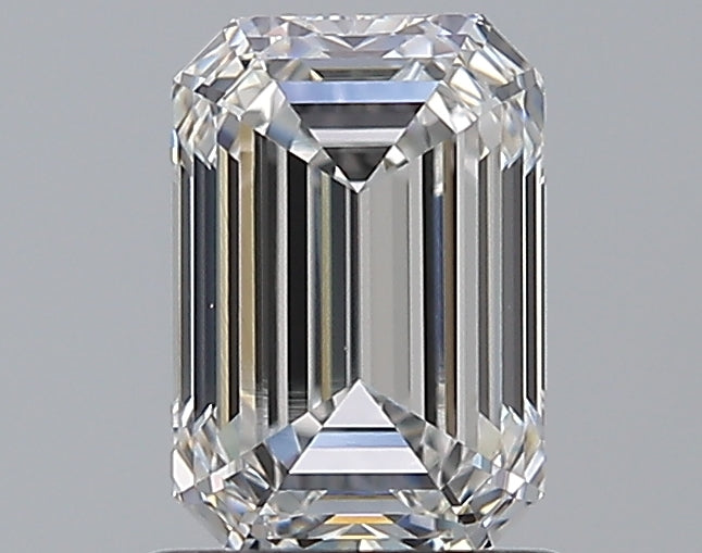 1.36 Carat Emerald Natural Diamond with  Cut Diamond in 14KT  view 1

