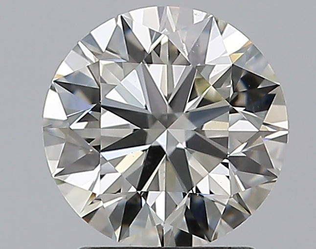 1.7 Carat Round Natural Diamond with  Cut Diamond in 14KT  view 1
