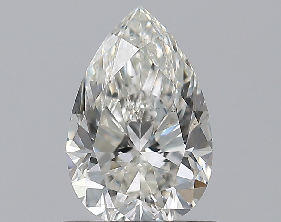 0.9 Carat Pear Natural Diamond with  Cut Diamond in 14KT  view 1
