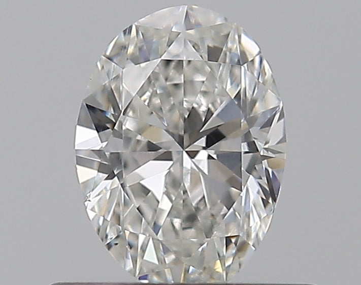 0.38 Carat Oval Natural Diamond with  Cut Diamond in 14KT  view 1
