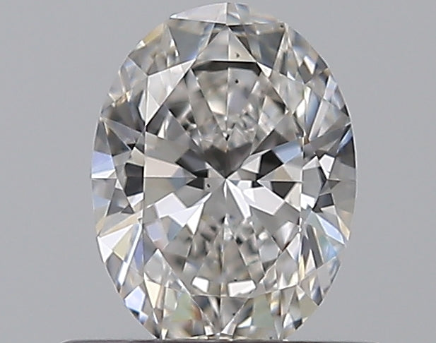 0.5 Carat Oval Natural Diamond with  Cut Diamond in 14KT  view 1
