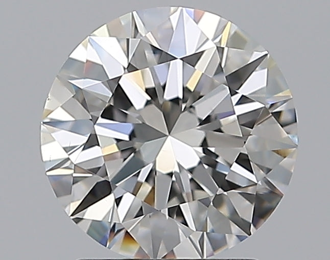 1.7 Carat Round Natural Diamond with  Cut Diamond in 14KT  view 1
