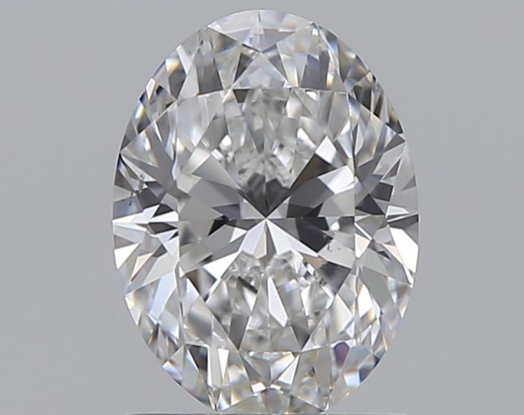 1.0 Carat Oval Natural Diamond with  Cut Diamond in 14KT  view 1
