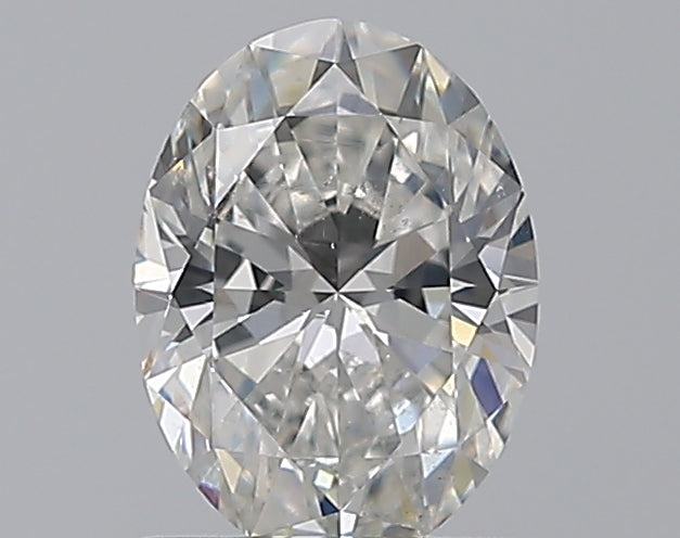 0.97 Carat Oval Natural Diamond with  Cut Diamond in 14KT  view 1
