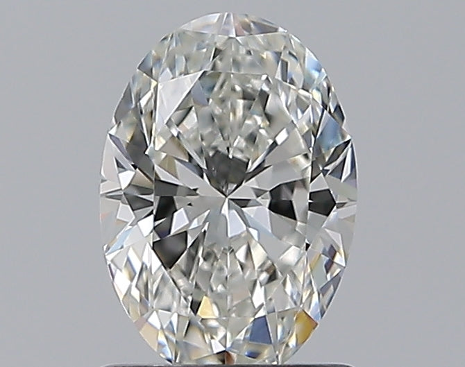 0.9 Carat Oval Natural Diamond with  Cut Diamond in 14KT  view 1
