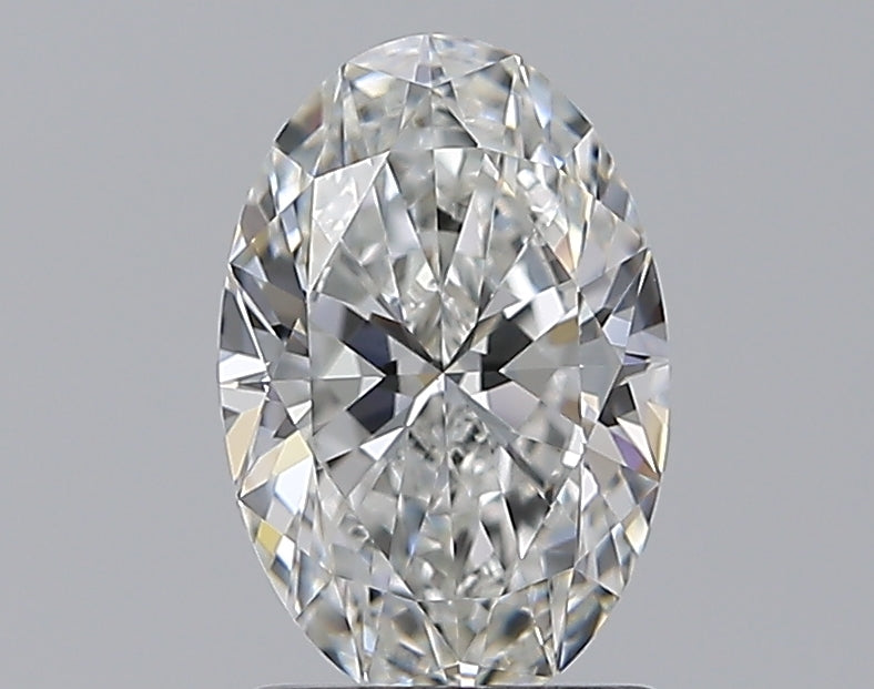 1.23 Carat Oval Natural Diamond with  Cut Diamond in 14KT  view 1
