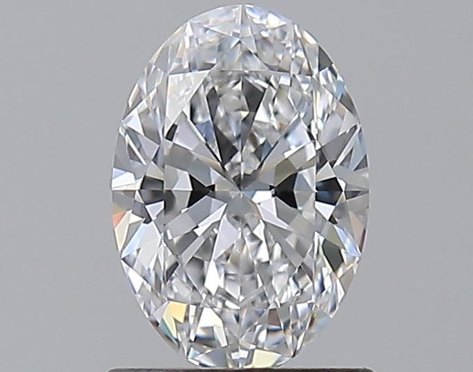 1.02 Carat Oval Natural Diamond with  Cut Diamond in 14KT  view 1
