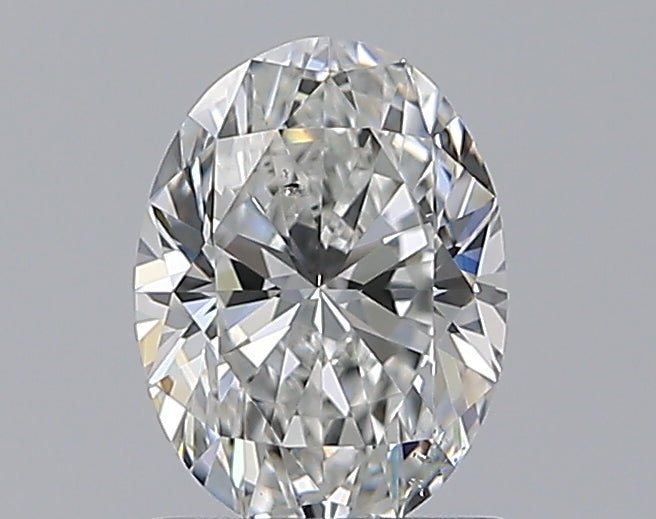 0.9 Carat Oval Natural Diamond with  Cut Diamond in 14KT  view 1
