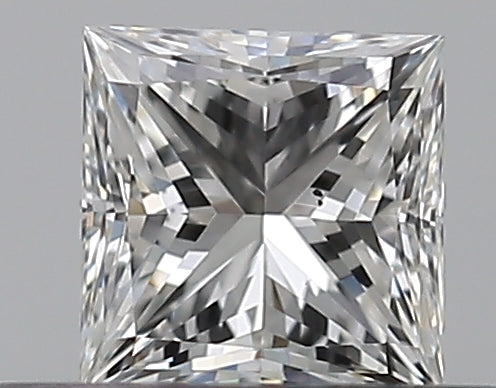 0.3 Carat Princess Natural Diamond with  Cut Diamond in 14KT  view 1

