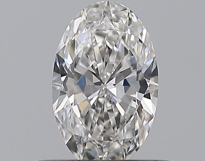 0.38 Carat Oval Natural Diamond with  Cut Diamond in 14KT  view 1
