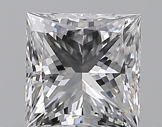 0.32 Carat Princess Natural Diamond with  Cut Diamond in 14KT  view 1
