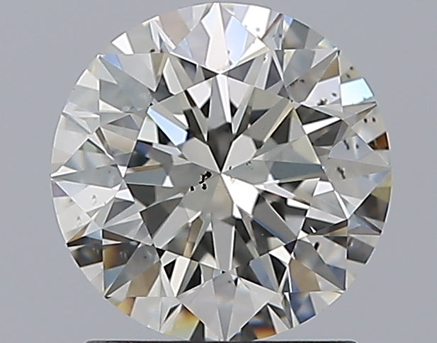 1.51 Carat Round Natural Diamond with  Cut Diamond in 14KT  view 1

