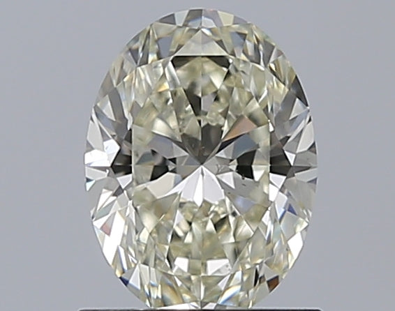 1.0 Carat Oval Natural Diamond with  Cut Diamond in 14KT  view 1
