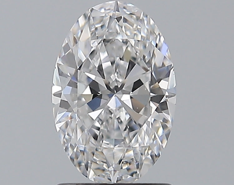 1.29 Carat Oval Natural Diamond with  Cut Diamond in 14KT  view 1
