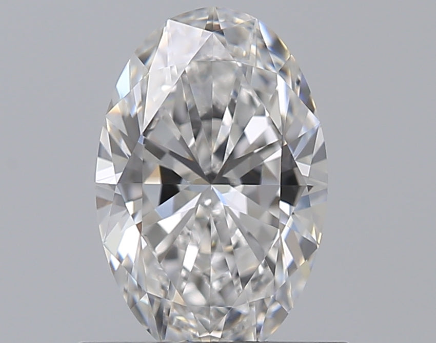 0.76 Carat Oval Natural Diamond with  Cut Diamond in 14KT  view 1
