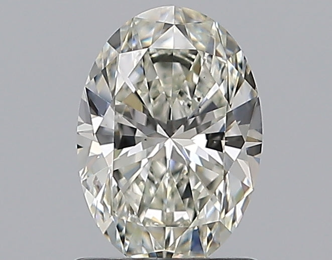 1.03 Carat Oval Natural Diamond with  Cut Diamond in 14KT  view 1
