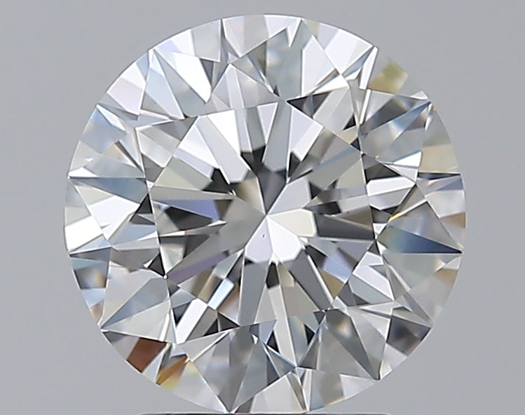 2.5 Carat Round Natural Diamond with  Cut Diamond in 14KT  view 1
