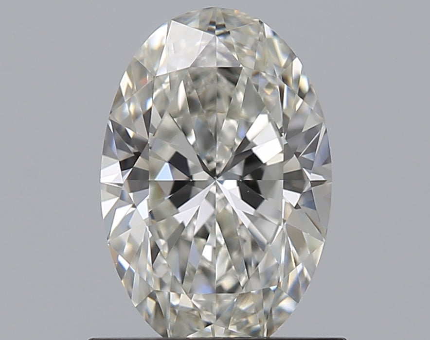 0.91 Carat Oval Natural Diamond with  Cut Diamond in 14KT  view 1

