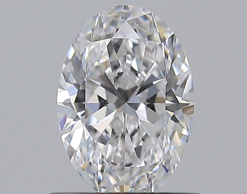0.8 Carat Oval Natural Diamond with  Cut Diamond in 14KT  view 1
