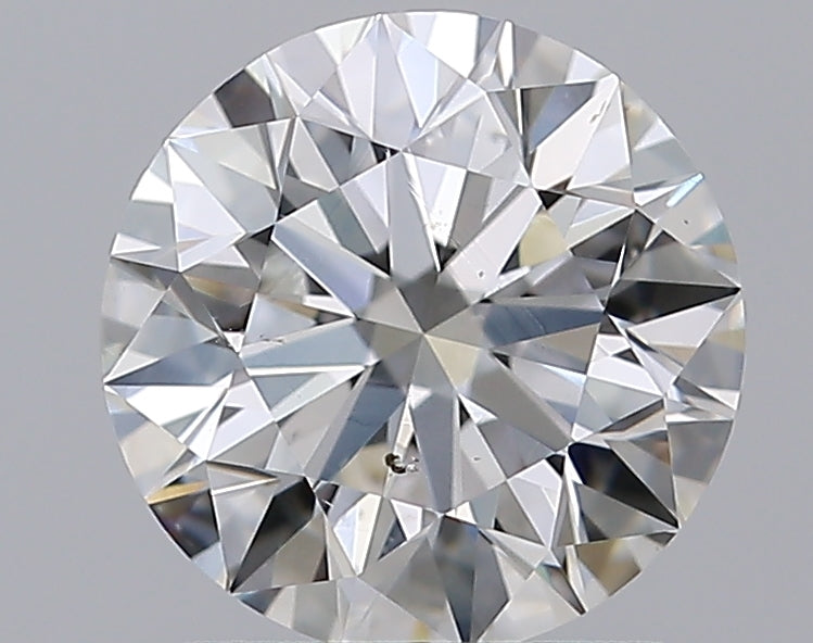 1.36 Carat Round Natural Diamond with  Cut Diamond in 14KT  view 1
