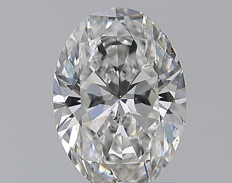 1.01 Carat Oval Natural Diamond with  Cut Diamond in 14KT  view 1

