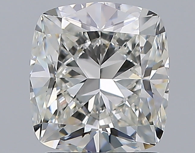 2.21 Carat Cushion Natural Diamond with  Cut Diamond in 14KT  view 1
