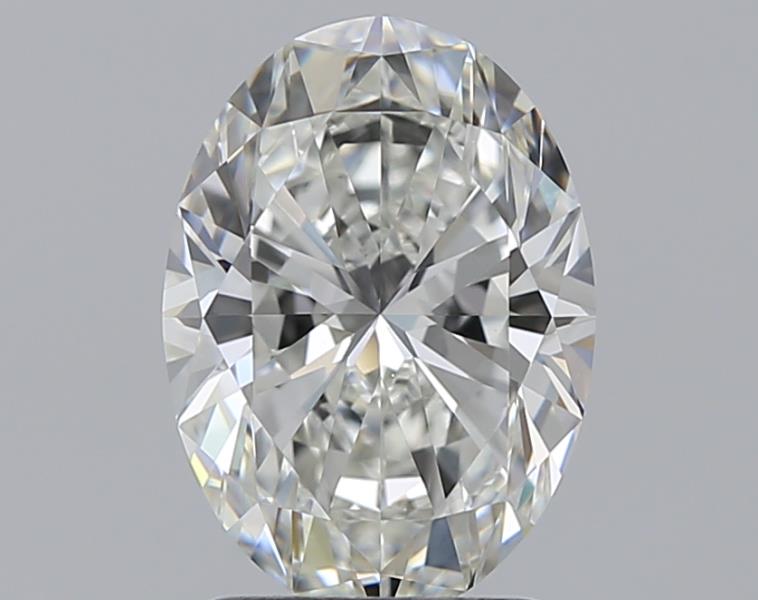 2.0 Carat Oval Natural Diamond with  Cut Diamond in 14KT  view 1
