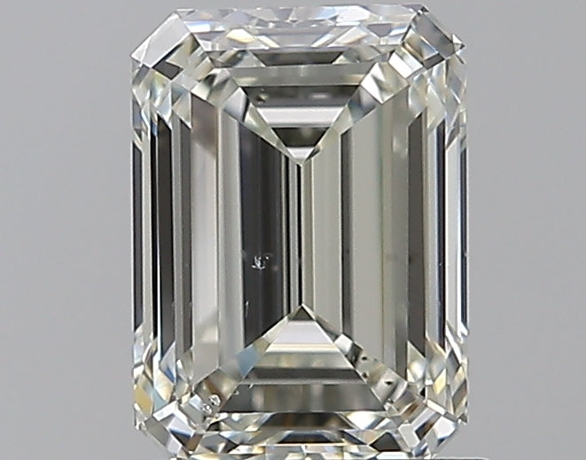 1.2 Carat Emerald Natural Diamond with  Cut Diamond in 14KT  view 1
