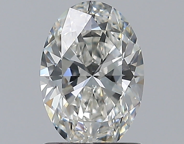 1.01 Carat Oval Natural Diamond with  Cut Diamond in 14KT  view 1
