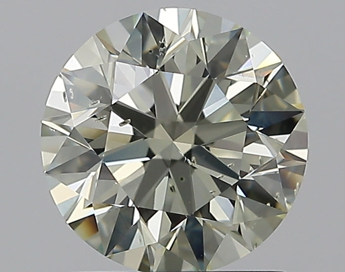 1.31 Carat Round Natural Diamond with  Cut Diamond in 14KT  view 1
